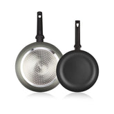 Hectarul - Set 2 tigai din aluminu extra gros presat, cu dublu strat anti aderent, fara PFOA, Giro Magefesa, 20 si 24 cm diametru